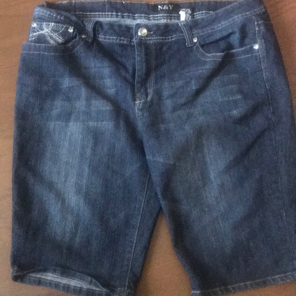 Jean shorts with bling